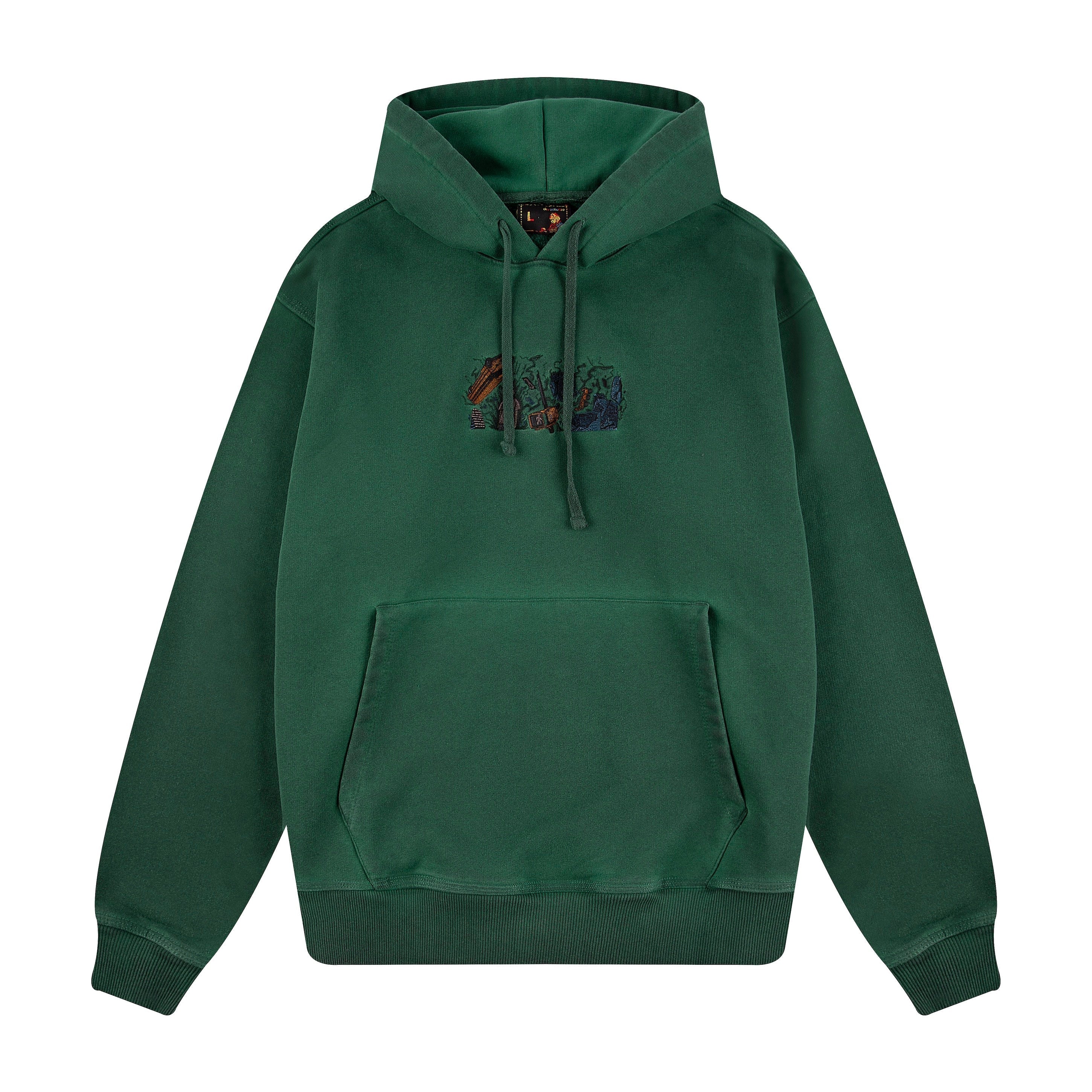 "super kid" Hoodie green