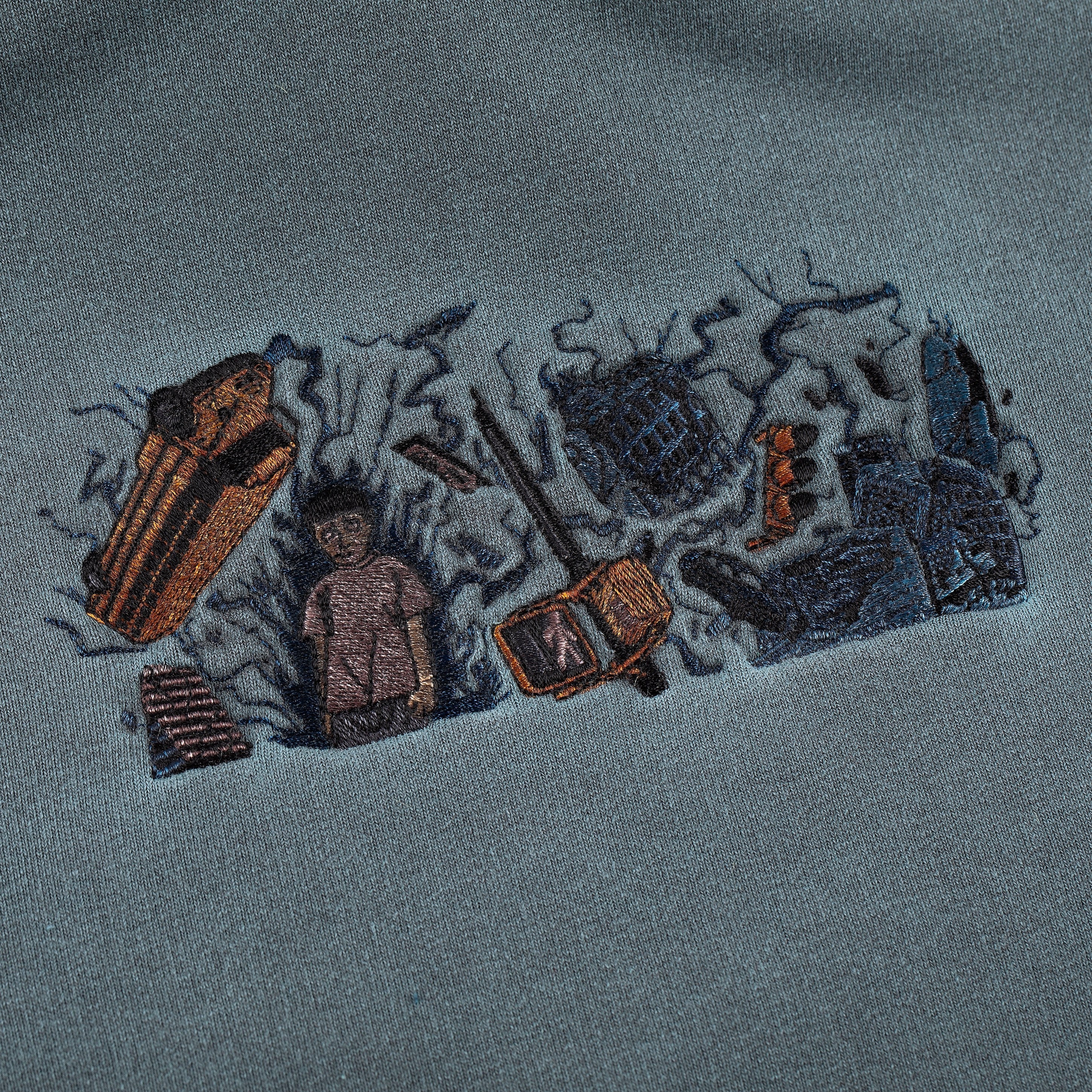 "super kid" Hoodie blue