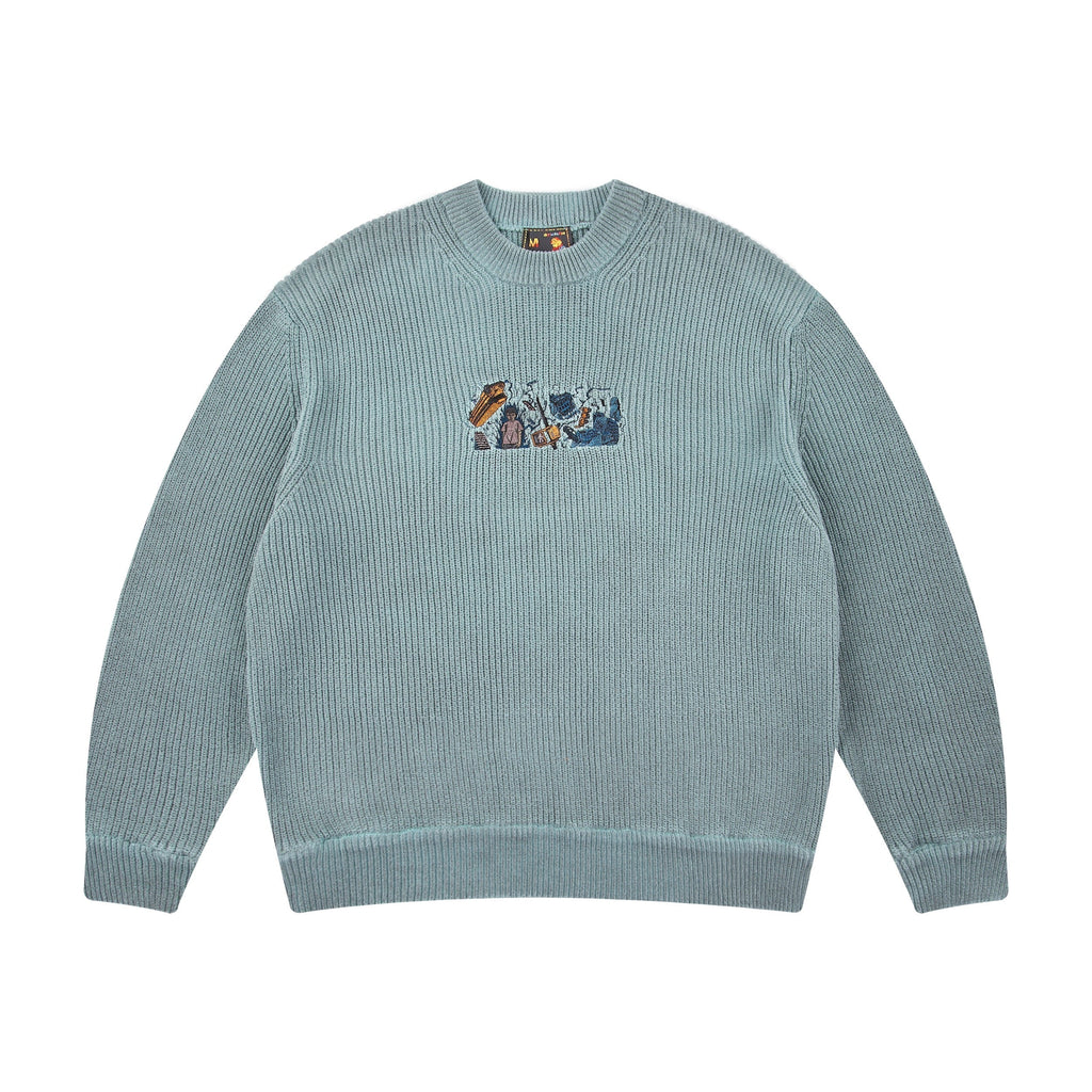 "super kid" heat reactive knit blue