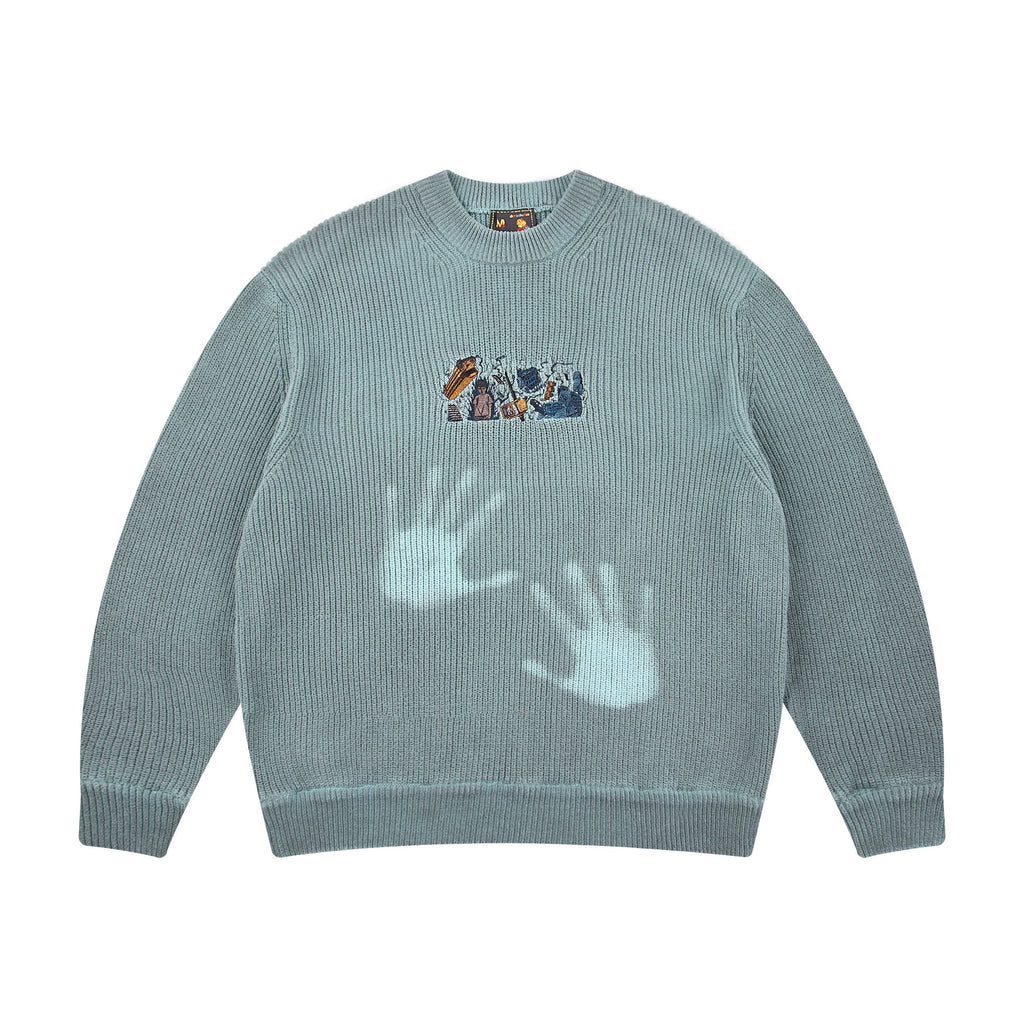 "super kid" heat reactive knit blue