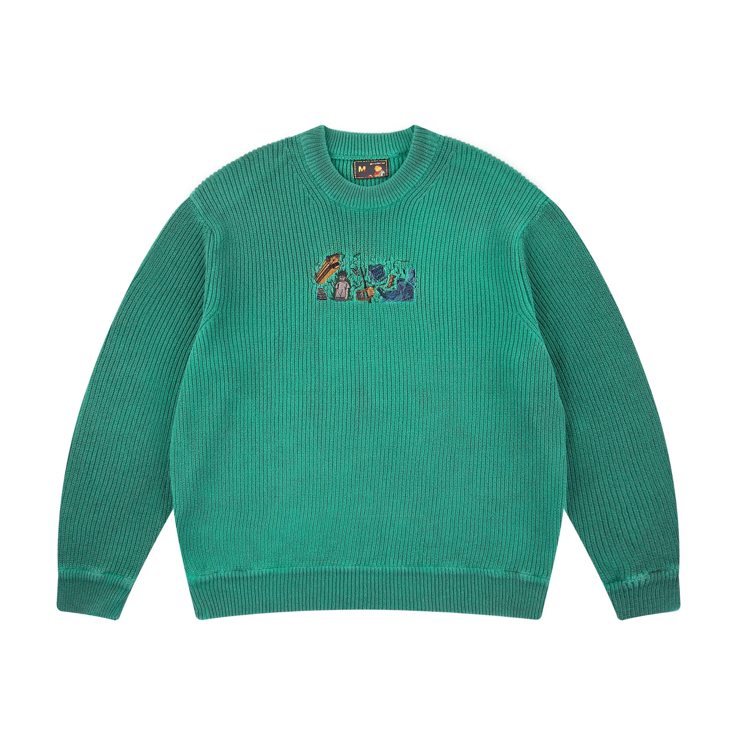 "super kid" heat reactive knit green