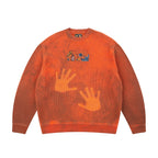 "super kid" heat reactive knit orange