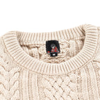"Jazz" cable knit beige