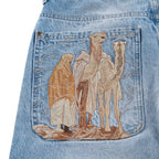 "yasmin v3" Jorts blue updated fit