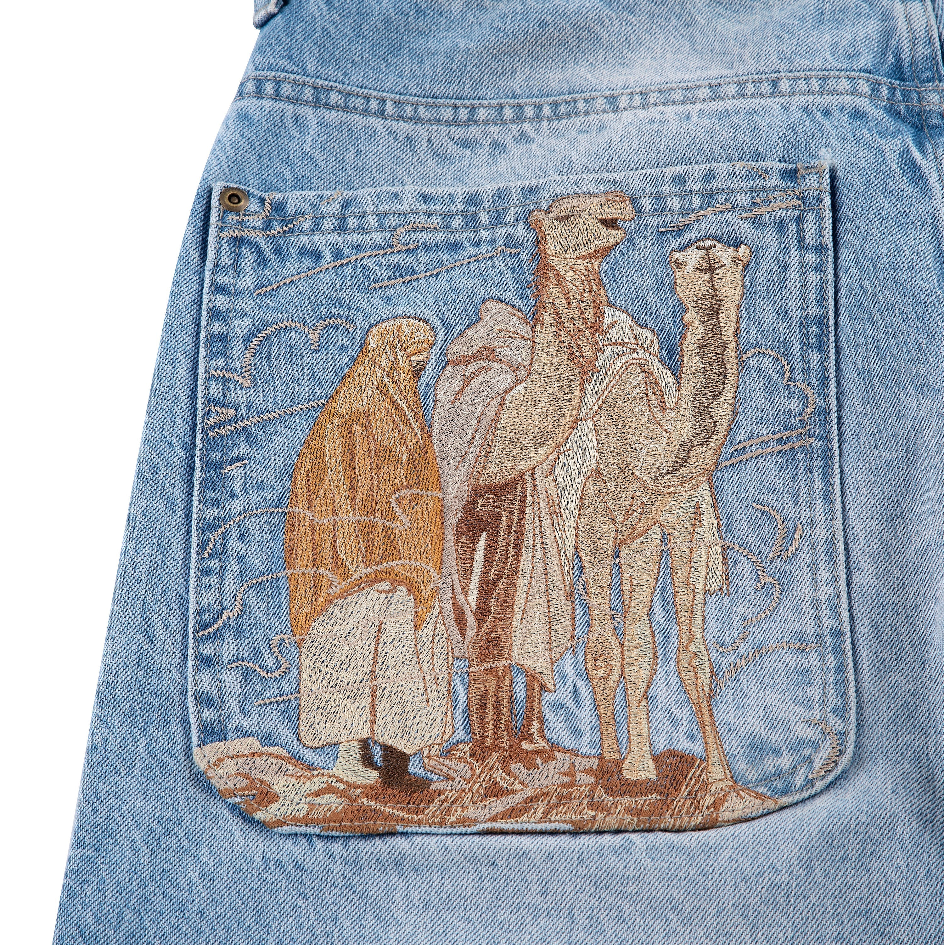 "yasmin v3" Jorts blue updated fit