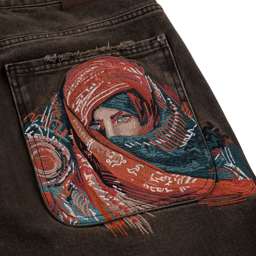 "yasmin v3" Jorts brown updated fit