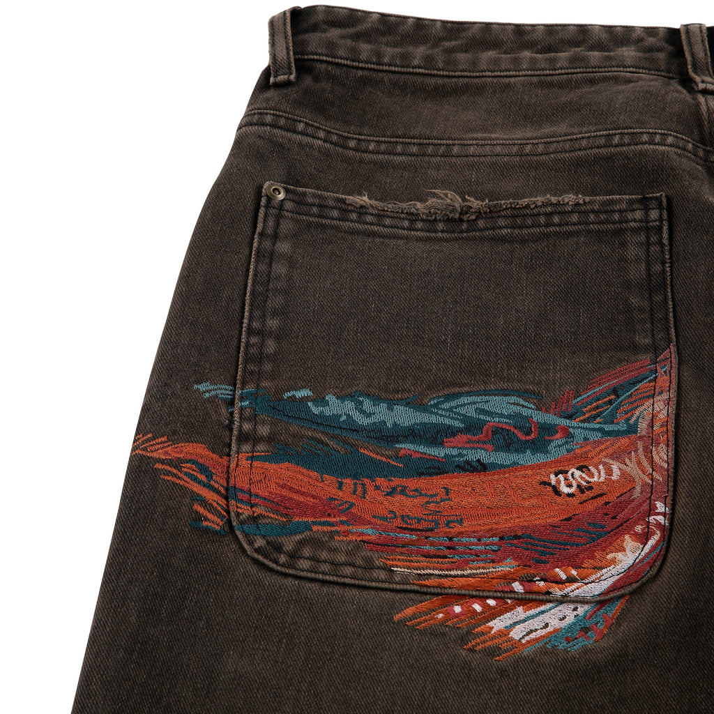 "yasmin v3" Jorts brown updated fit