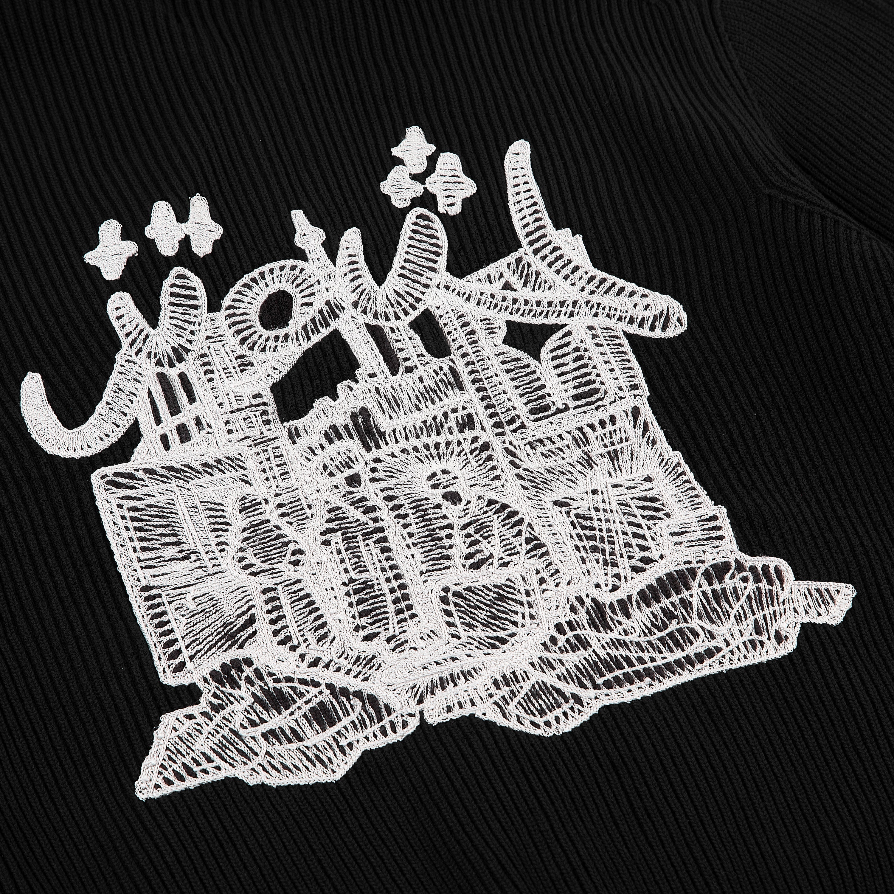 "yasmin v3" Zip Up knit black