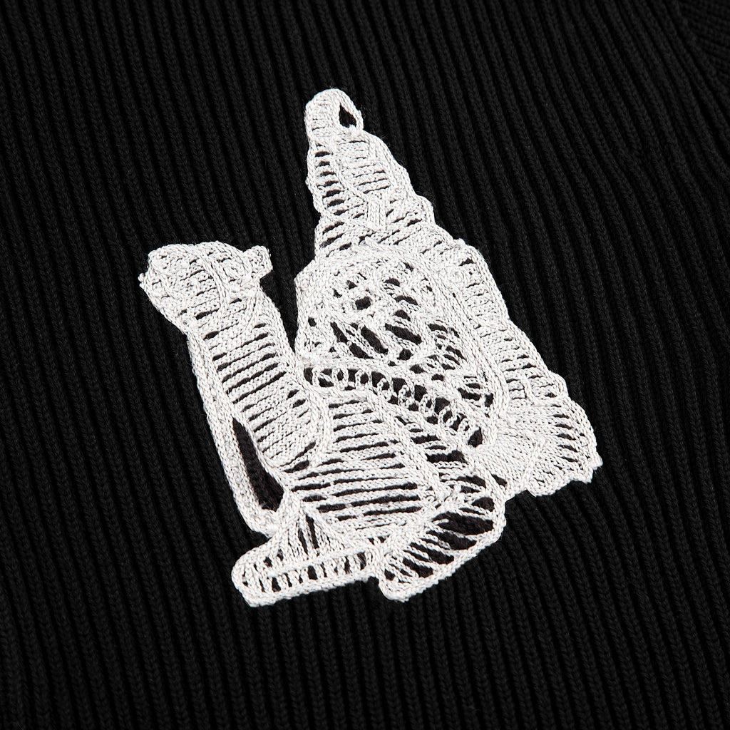 "yasmin v3" Zip Up knit black