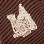 "yasmin v3" Zip Up knit brown