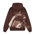 "awakening" knit Hoodie brown