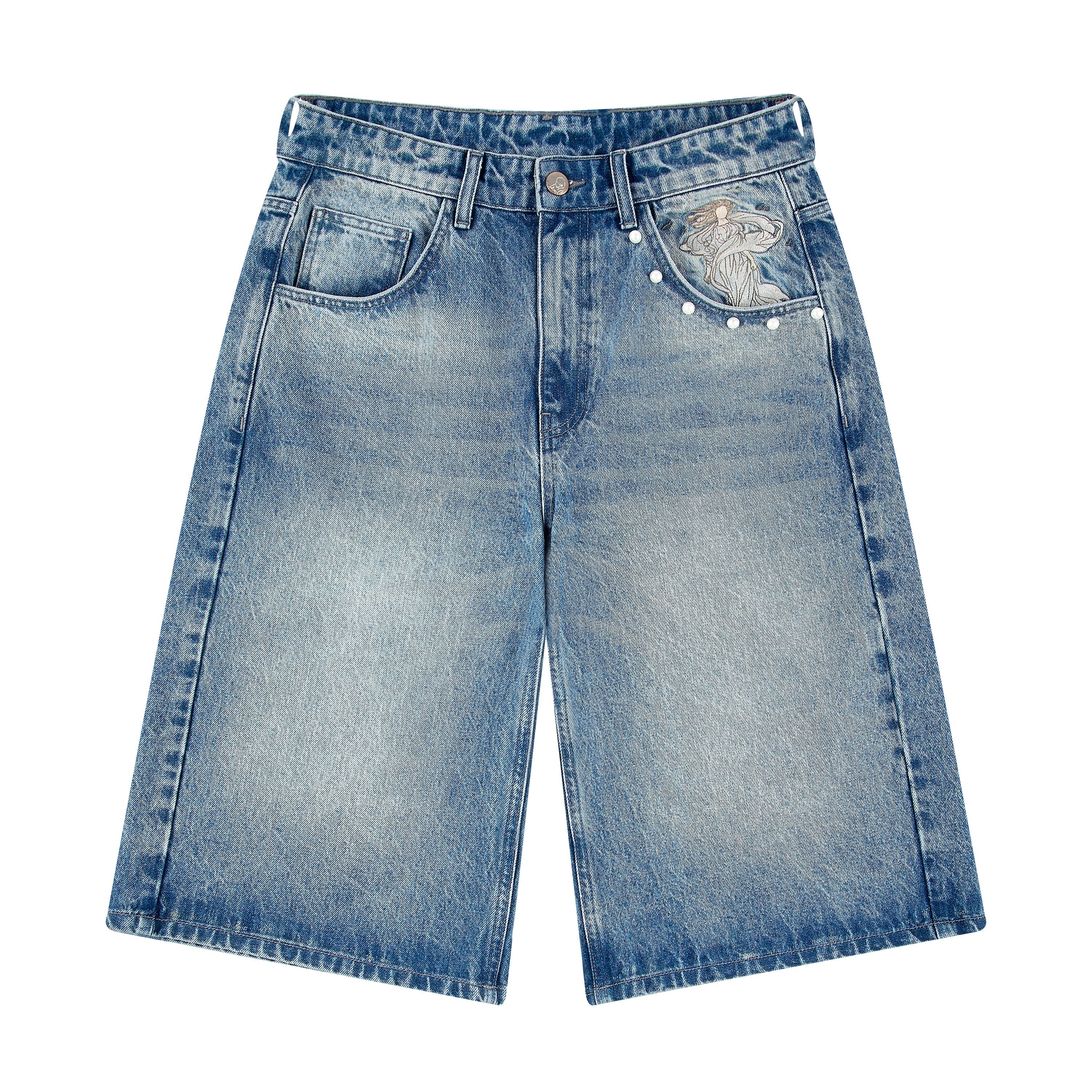 "awakening" Jorts blue