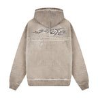 "sashiko v2" Hoodie light grey