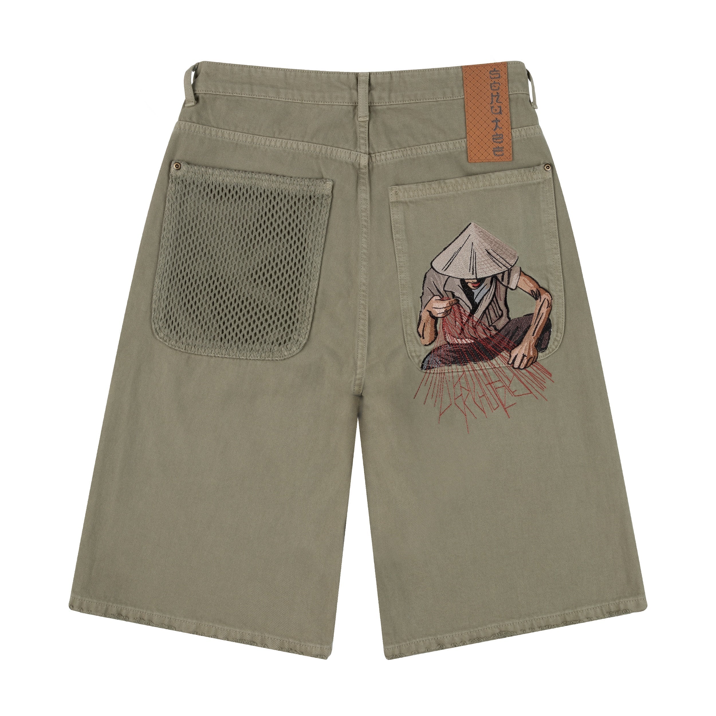 "lotus" Jorts green