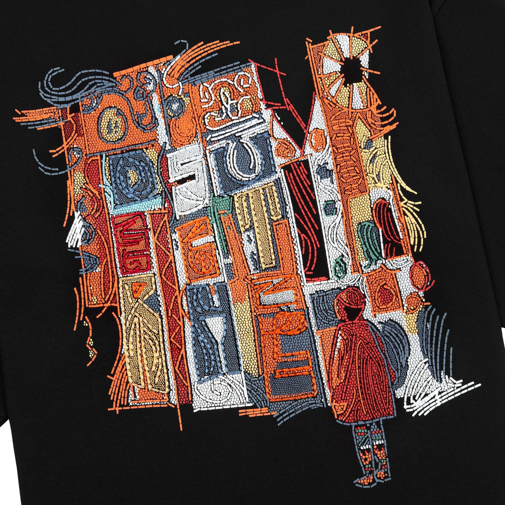 "mosaic" T Shirt black 02