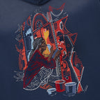 "mosaic" Zip Up Navy