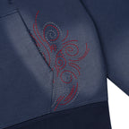 "mosaic" Zip Up Navy