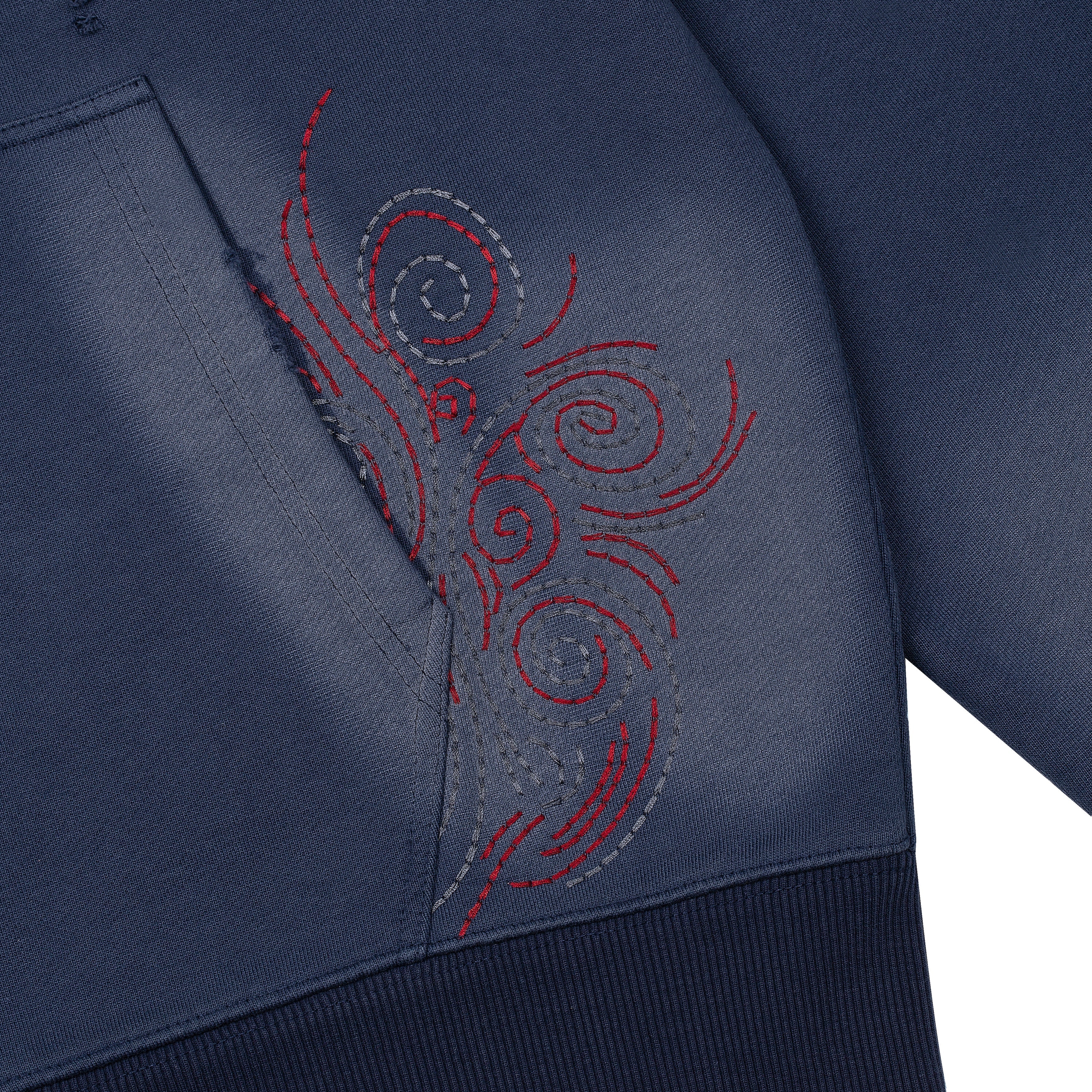 "mosaic" Zip Up Navy