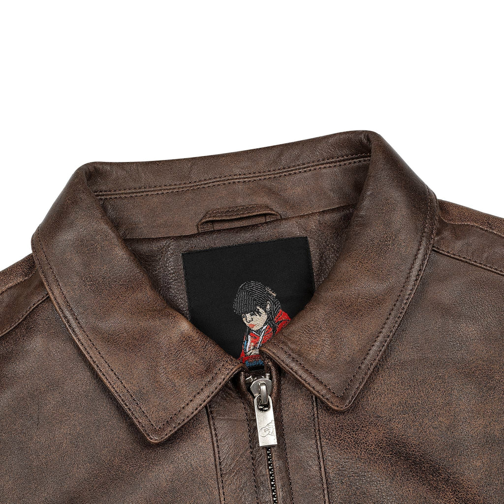 "jazz v2" leather jacket