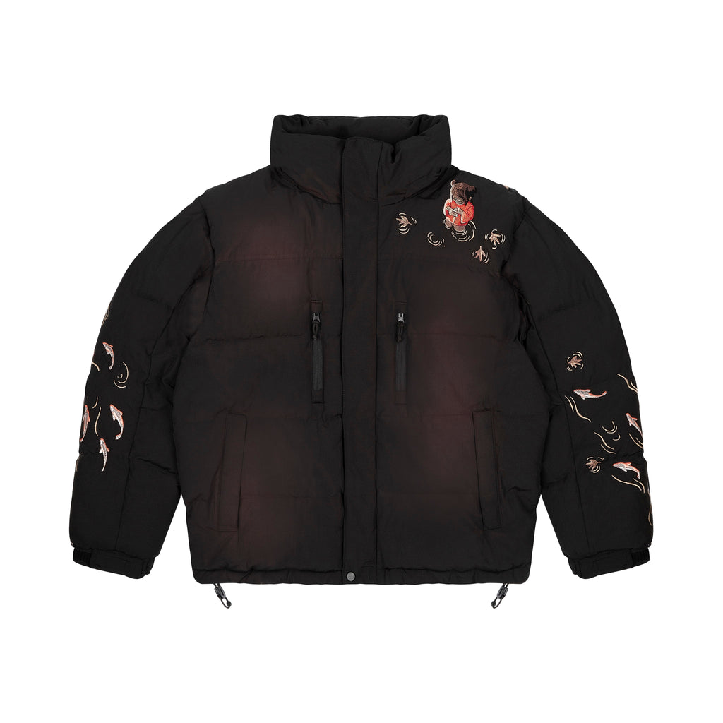 "koi fish" Puffer black