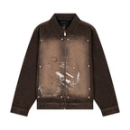 "jazz v2" denim Jacket brown