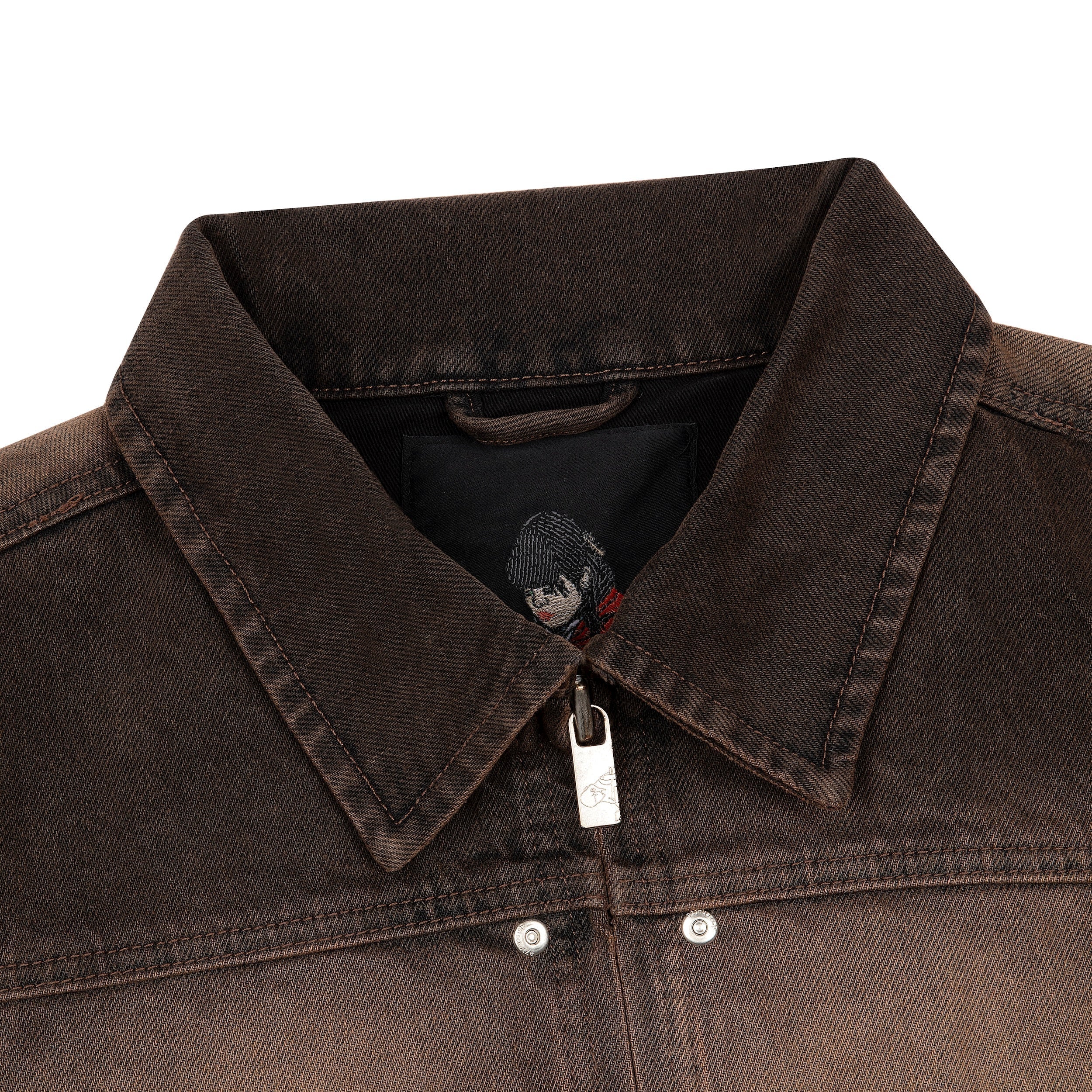 "jazz v2" denim Jacket brown