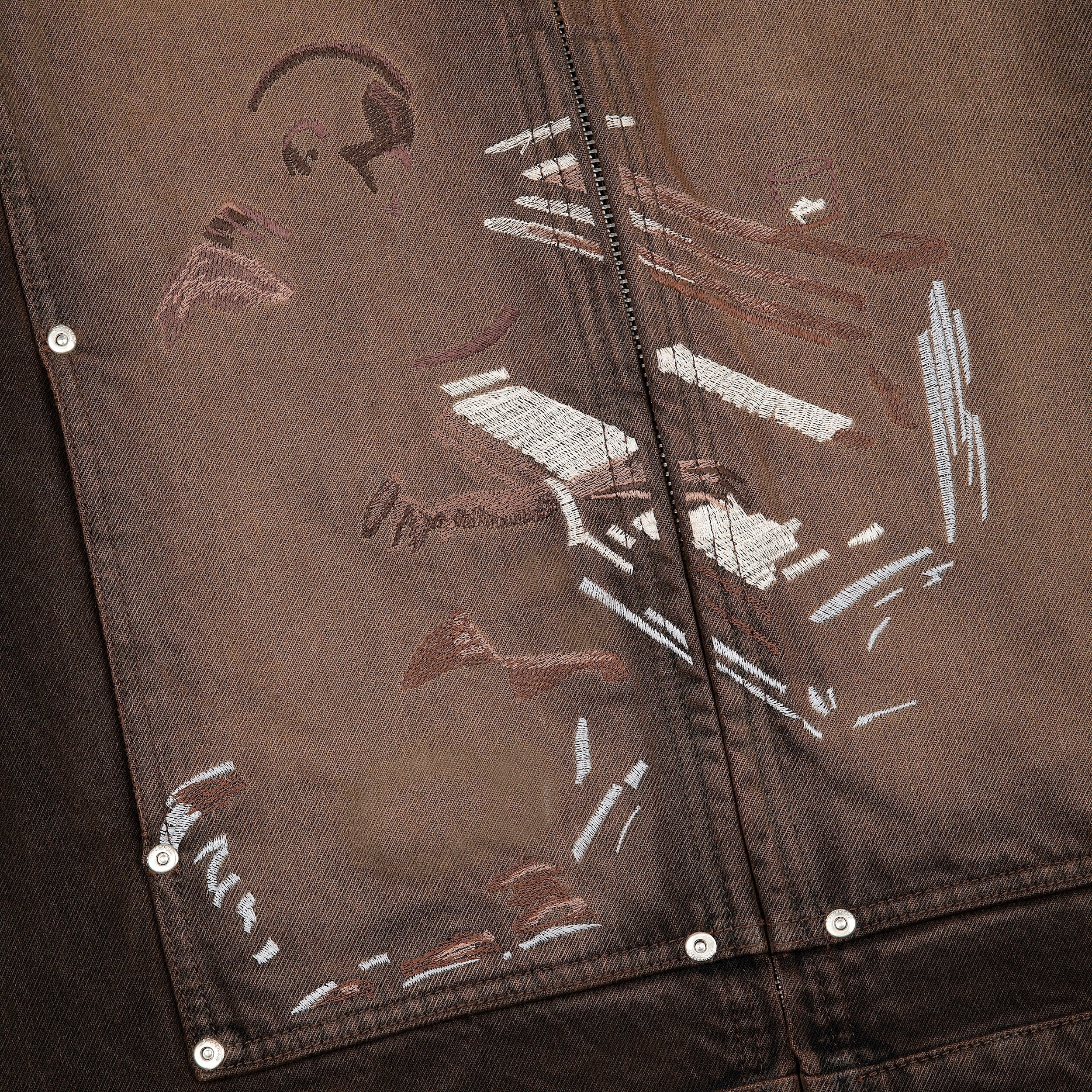 "jazz v2" denim Jacket brown