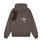 "lotus" Hoodie brown