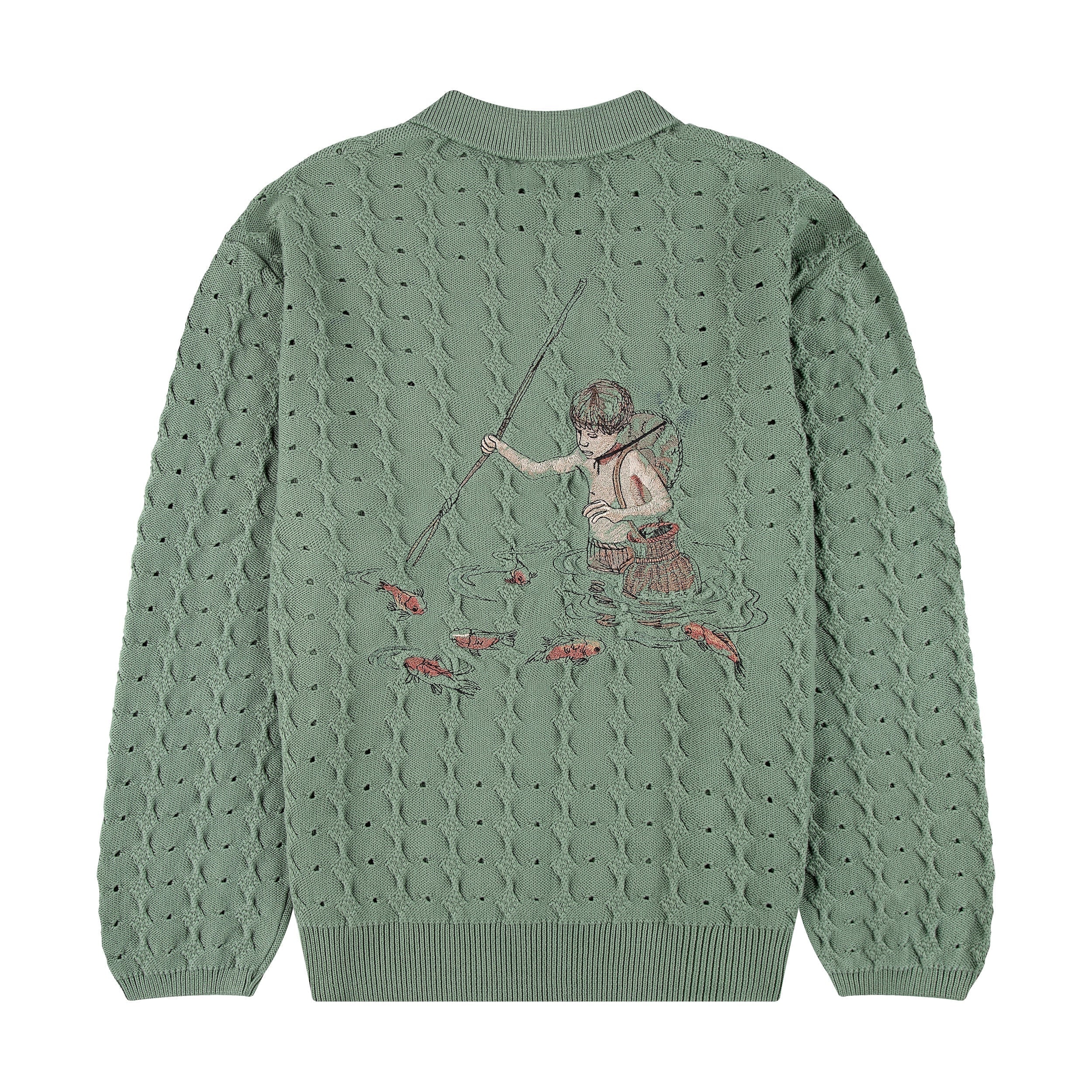 "lotus" longsleeve knit green