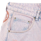 "lotus" Jorts faded rose