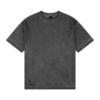 "lotus" T shirt oil washed anthracite