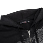 "sashiko" Zip Up black