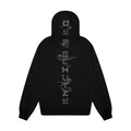 "sashiko" Hoodie black