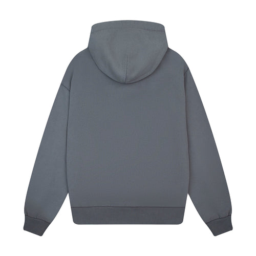 "sashiko" Hoodie grey
