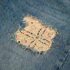 "lotus" Jorts indigo