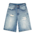 "lotus" Jorts blue