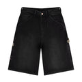 "lotus" Jorts black fishnet