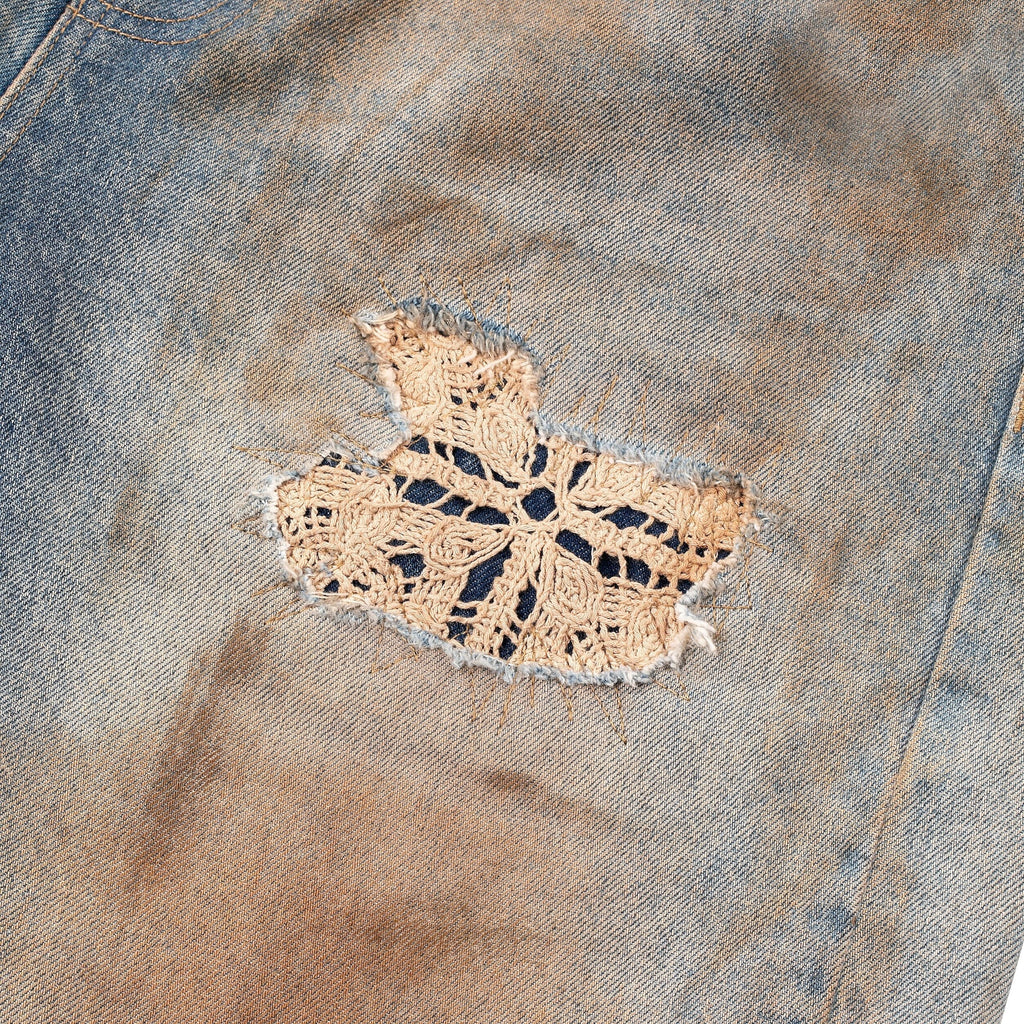 "lotus" Jorts mud wash
