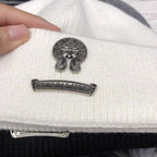 Chrome Heart Beanie Autumn Winter Cold Hat Vintage