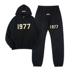 1977 Hoodie & Pants Set Black