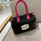 Chrome Heart Leather Bag Embroidered Cartoon Shoulder Bag Crossbody Bag