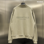 ESSENTIALS Half Zip Logo Sweatshirt