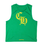 Chrome Hearts Green Reversible Mesh Basketball Jersey