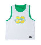 Chrome Hearts Green Reversible Mesh Basketball Jersey