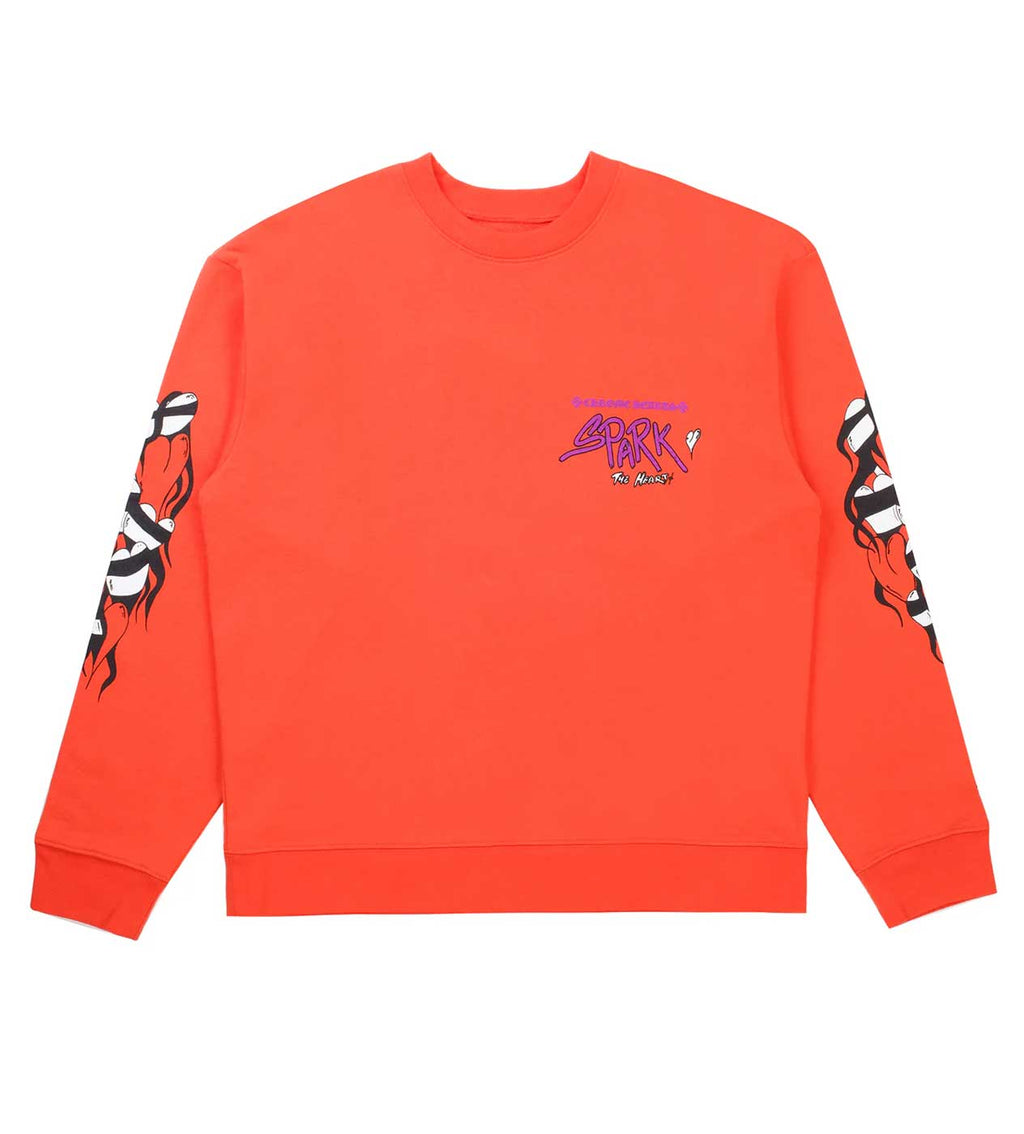 Chrome Hearts Matty Boy 'Sadistic Lipstick' Crewneck Red
