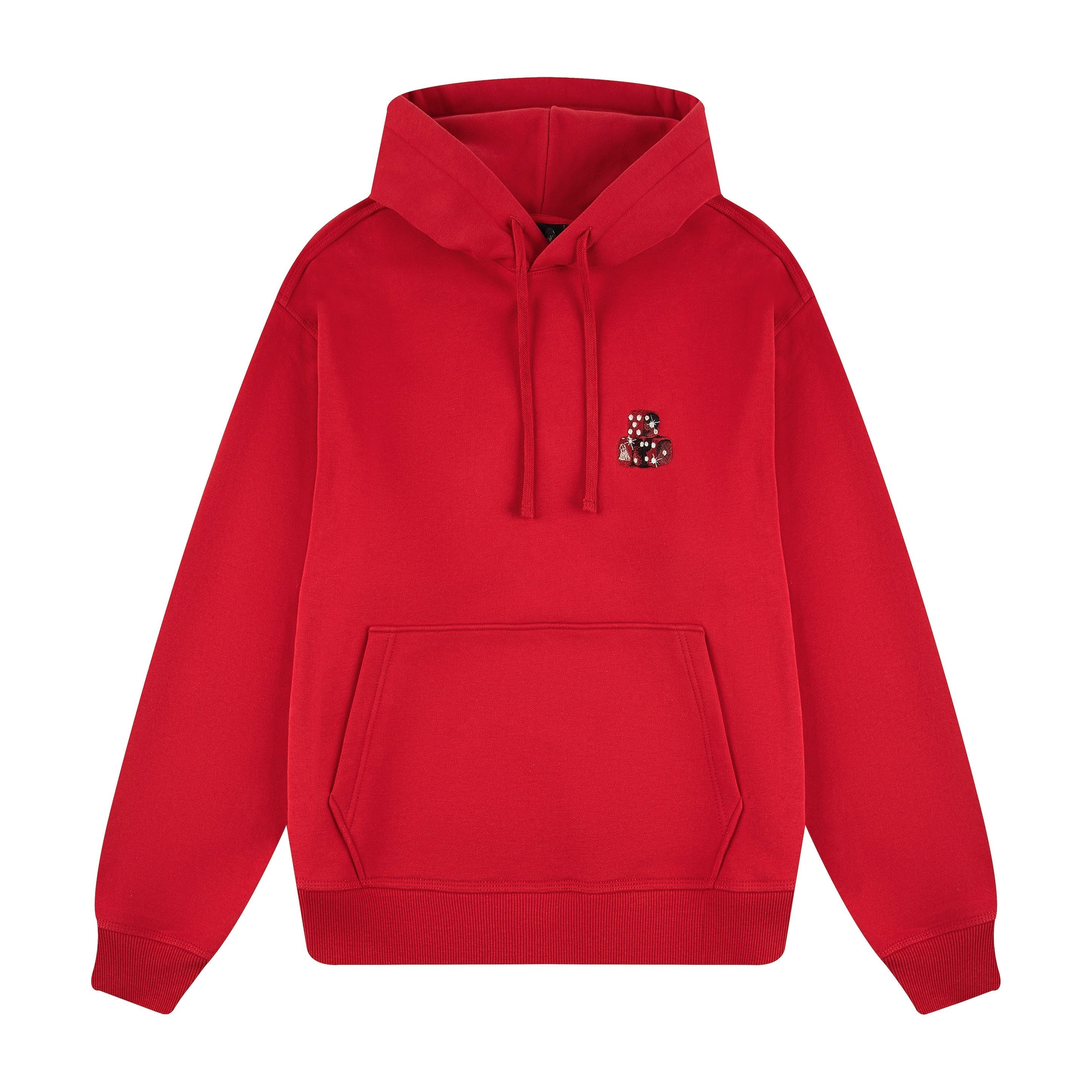 "dice" Hoodie red