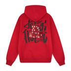 "dice" Hoodie red