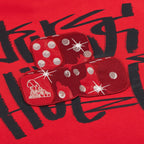 "dice" Hoodie red