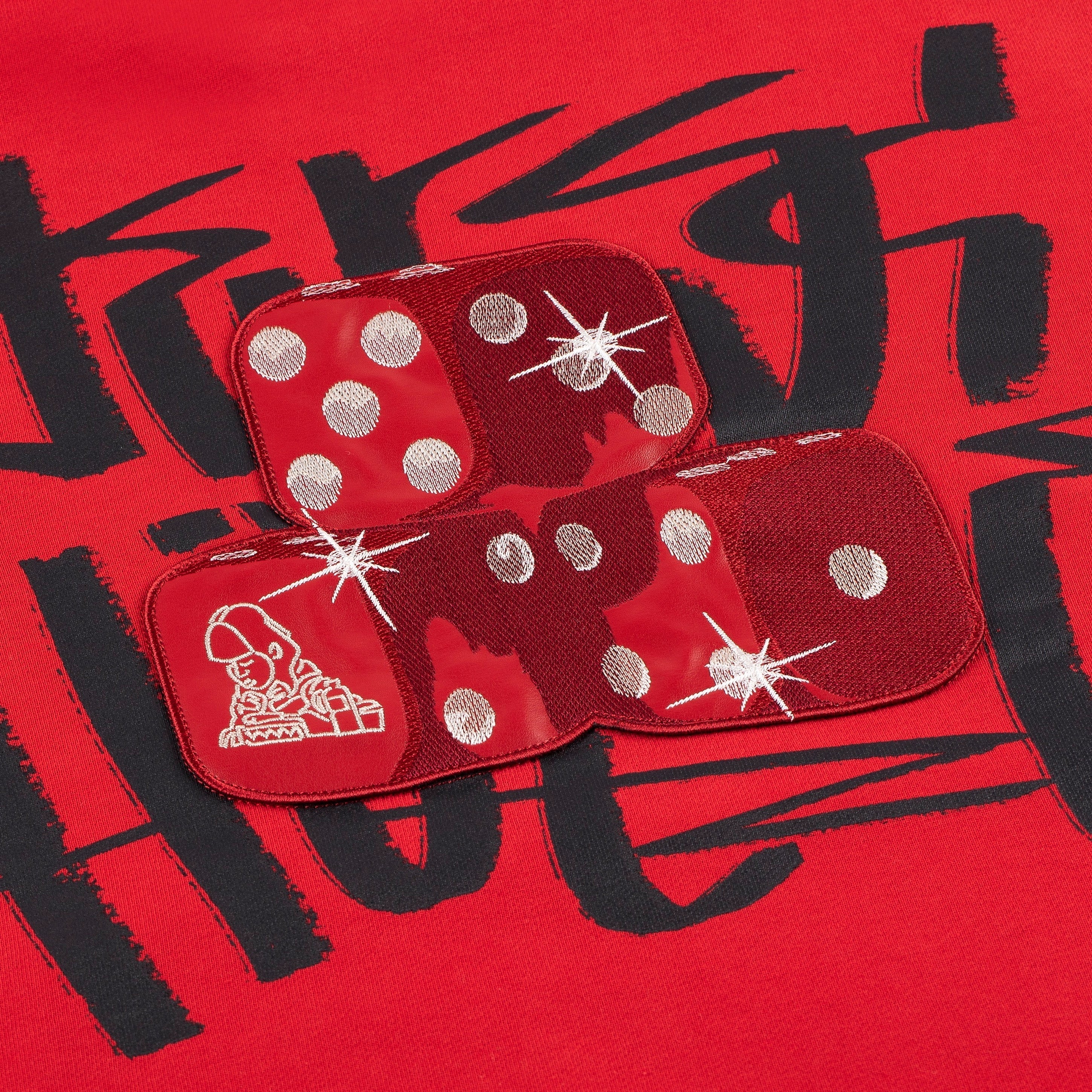 "dice" Hoodie red