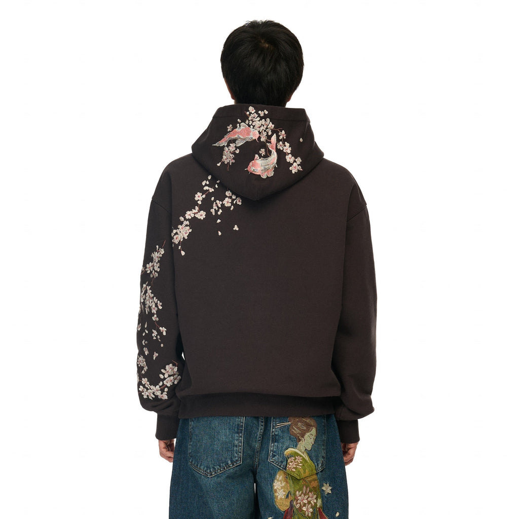 "yakuza" Hoodie brown